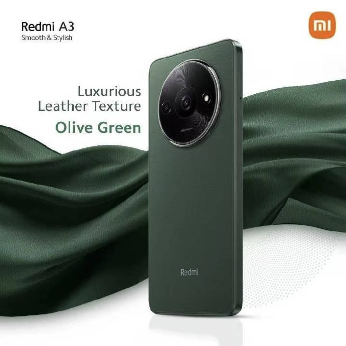 UP TO 6GB RAM! REDMI A3 RELEASED: EQUIPPED WITH HELIO G36 PROCESSOR + 90HZ HIGH REFRESH RATE SCREEN(图2) 1.jpg