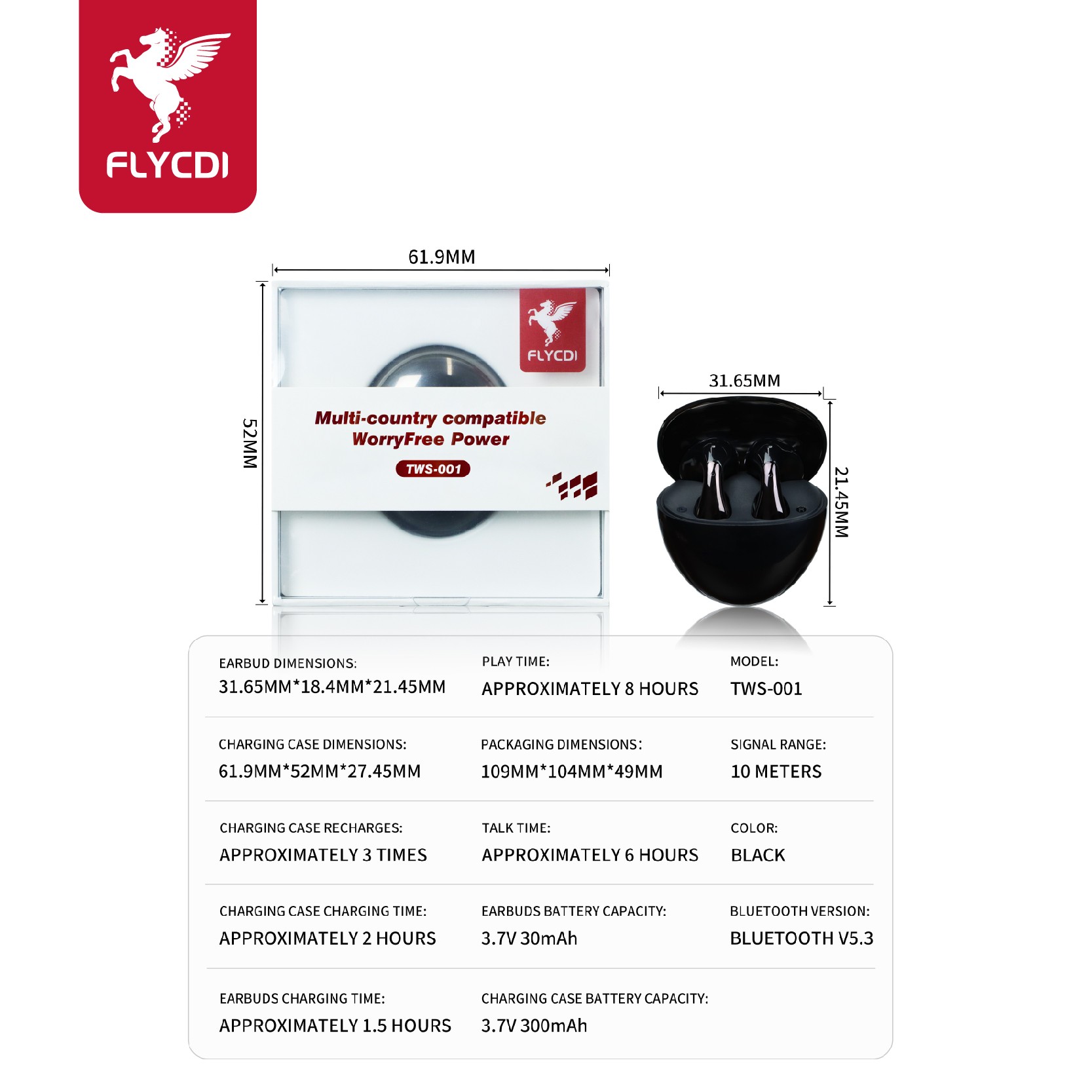 TWS-001 Black
